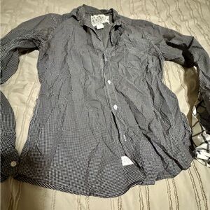 Frank & Eileen Classic Black and White Checkered Shirt